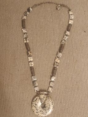 Dalmatian Jasper Pendant Necklace